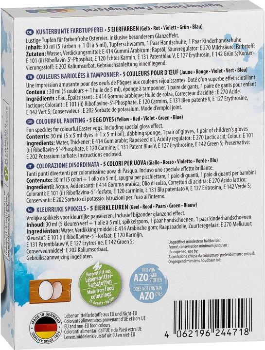 Nährwerte und Zutaten Heitmann Lustiges Tupfer-Ei (25 ml)
