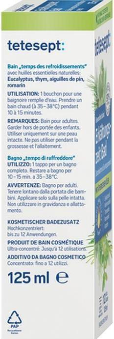 Image du produit Tetesept complément pour le bain, 125 ml (125 ml, Huile de bain)