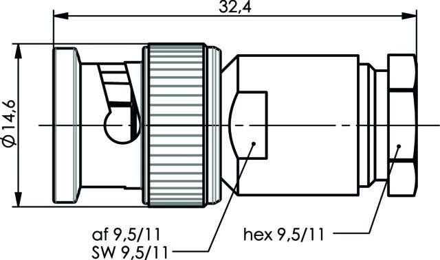 Produktbild Telegärtner BNC-Kabelstecker (Antennenkabel)
