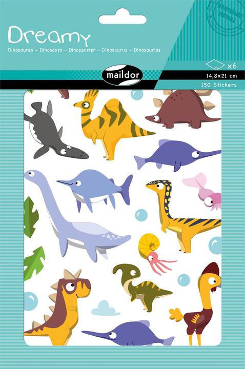 Image du produit Maildor Dreamy, Sach 6 pl 14,8x21cm, Dinosaures -