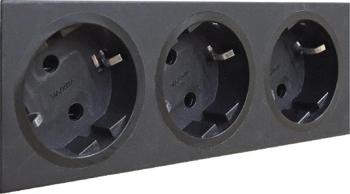 Produktbild Evoline Express Typ 910 Steckdosenleiste 3x Steckdose, schwarz (3 x)
