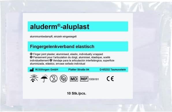 Produktbild Söhngen aluderm aluplast Fingergelenkpflaster elastisch 4x7.2cm, einzeln, 10 Stk. (10 x)