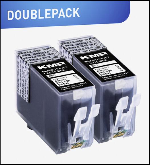 Image du produit KMP Cartouche d'encre C81D sw DP compatible avec le Canon PGI-525 PGBK (CF)