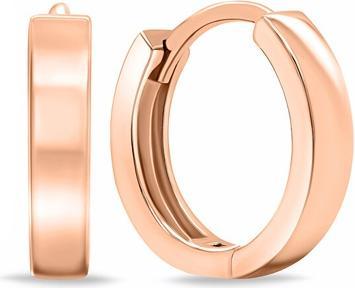 Brilio Silver - Minimalist bronze earrings EA687R