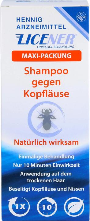 Actual product image Hennig Arzneimittel LICENER Maxi Pack Shampoo against head lice and nits, 200 ml Shampoo (200 ml)