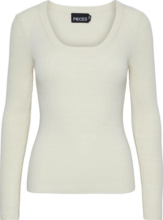 Pieces Pcmira Ls U-Neck Knit Noos Bc