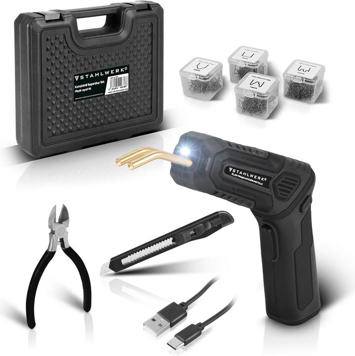 Immagine prodotto Stahlwerk Set di riparazione in plastica Saldatore in plastica Cucitrice a caldo Smart Repair