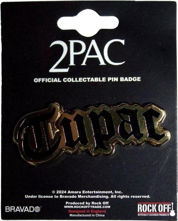 Produktbild Tupac Shakur Logo Abzeichen Metall