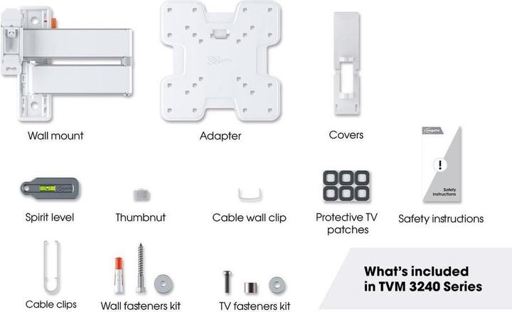 Image du produit Vogels TVM 3245 (Mur, 43", 15 kg)