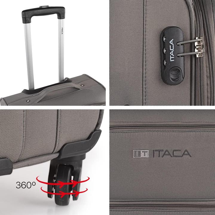 Image du produit Itaca Set de valises (63 l, Bagage à main (jusqu'à 50l), M (50 - 90l))