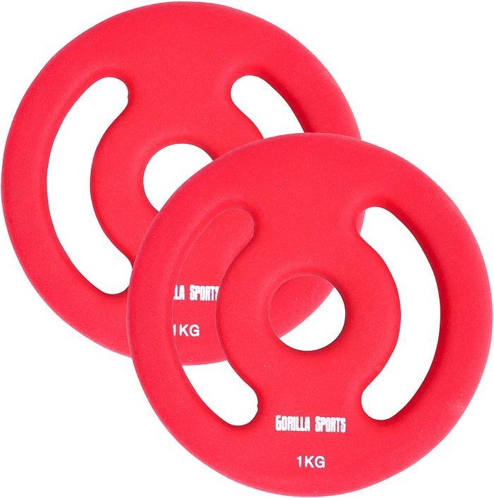 Produktbild Gorilla Sports Hantelscheiben (2 x 1 kg)