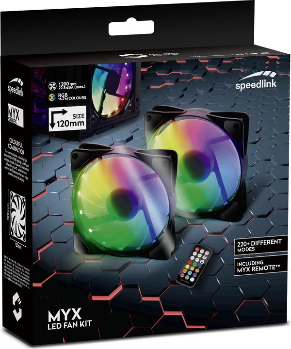 Produktbild Speedlink MYX LED Fan Kit (120 mm, 2 x)