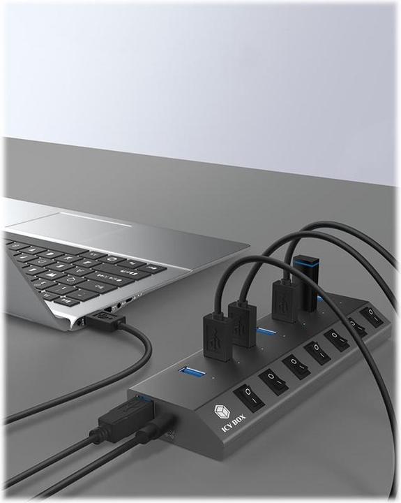 Produktbild Icy Box IB-HUB1701-C3 (USB-C, 7 Ports)