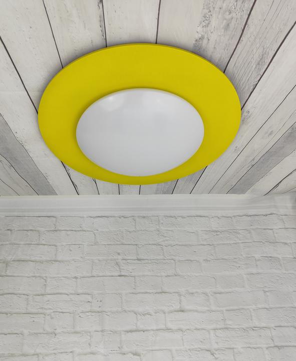 Actual product image Niermann Stand By Niermann Saturn ceiling light E27 yellow Made in Germany