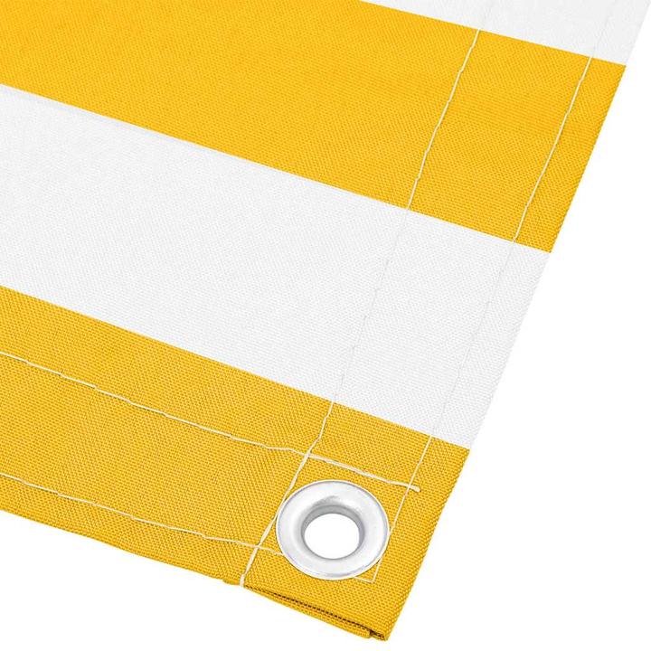 Immagine prodotto VidaXL Schermo privacy per balcone a righe bianche e gialle (2400 cm)