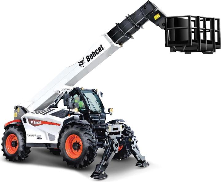 Bburago Chargeuse télescopique 1:48 Bobcat T40.180SLP avec plate-forme, 18-32088