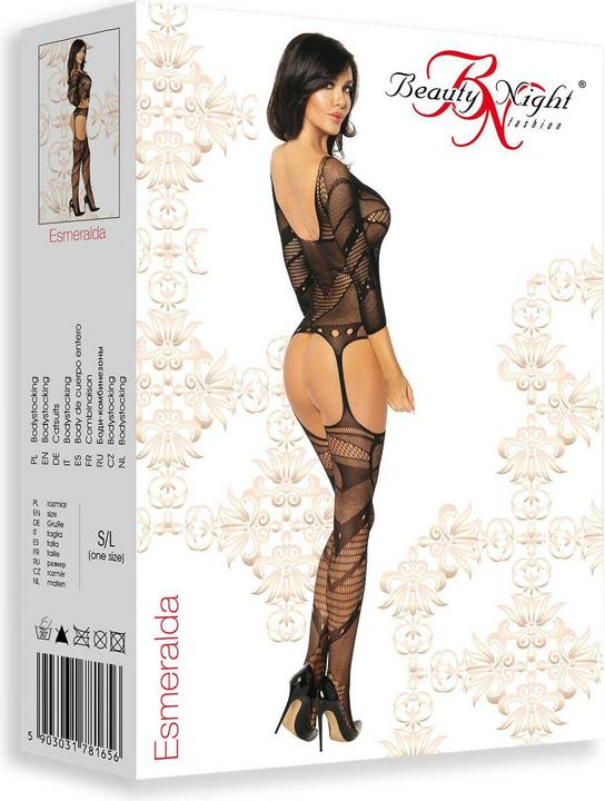Produktbild Beauty Night BN-Esmeralda Bodystocking black S-L (S, M, L)