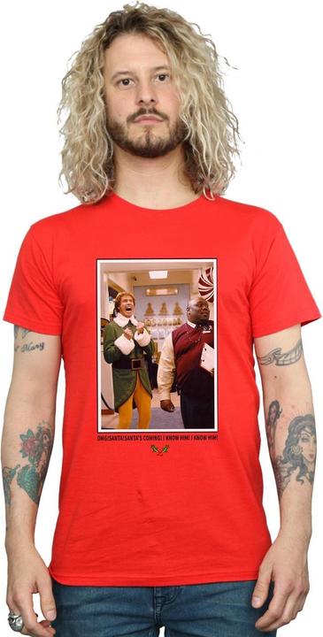Actual product image Elf Mens OMG Santa Photo T-Shirt (XXL)