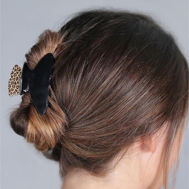 Image du produit Parsa Beauty Pince à cheveux PARSA avec motif léopard, noir 1 pc. (1 pcs)
