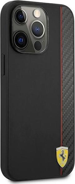 Immagine prodotto Ferrari FESAXHCP13LBK Custodia rigida per iPhone 13 Pro/13 da 6,1" czarny/nero On Track Carbon Stripe (Apple iPhone 13 Pro)