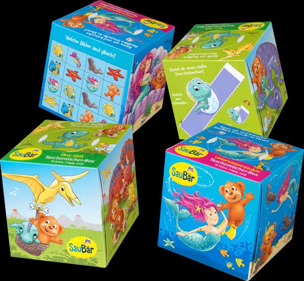 Immagine prodotto dm SauBär Scatola di fazzoletti assortita