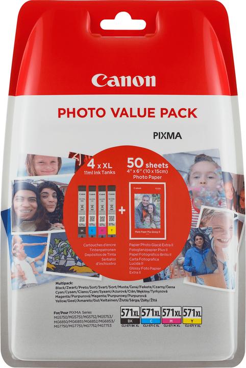 Produktbild Canon CLI-571XL Photo Value Pack (M, C, G, BK)