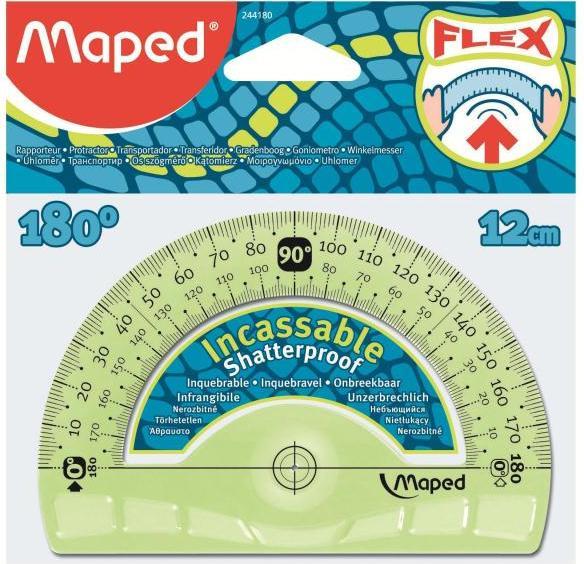 Actual product image Maped Semicircle protractor Flex 180 degrees, 120 mm (120 mm)
