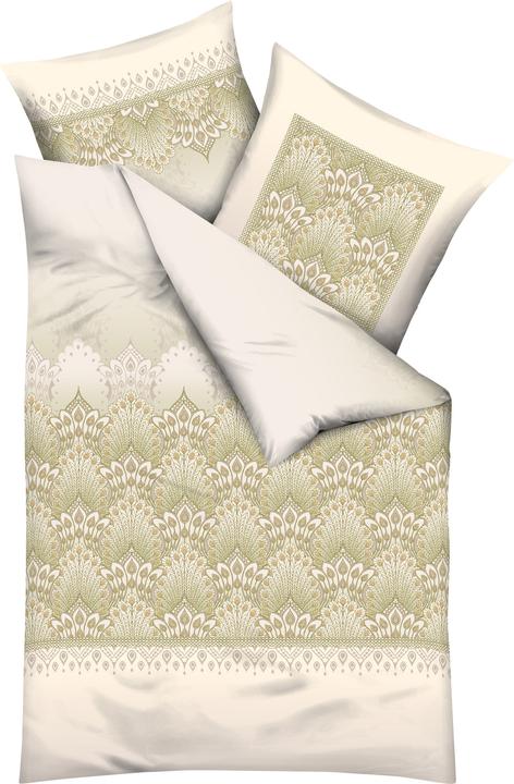 Image du produit Kaeppel Parure de lit castor Venice olive (Housse de couette, 135x200 cm, 80x80 cm)