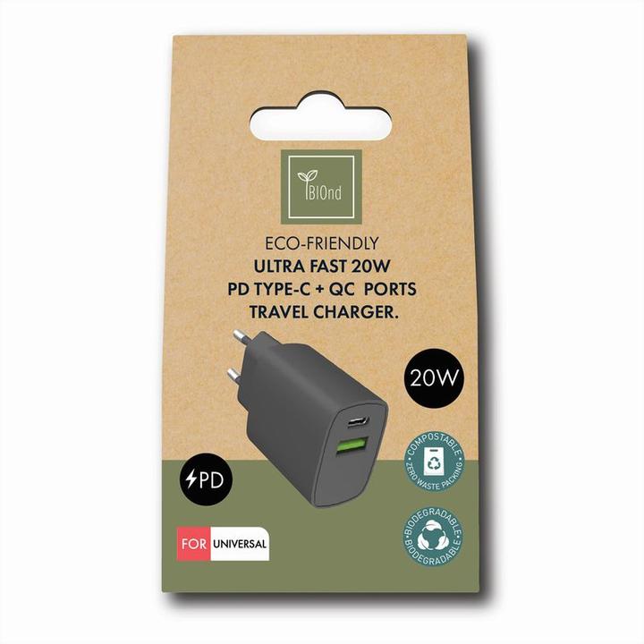Actual product image BIOnd PD 20W Charger Dual Port USB-A &-C (20 W)