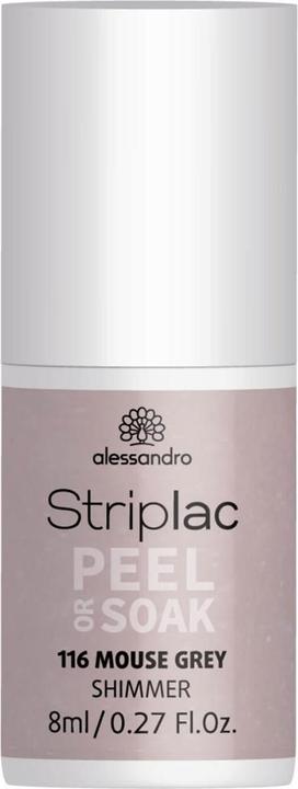 Immagine prodotto Alessandro Striplac Peel o Soak Mouse Grey 8 ml (Grigio, Smalto pelabile)