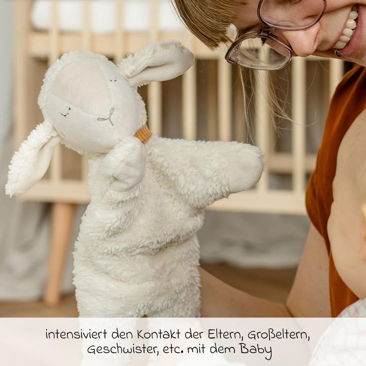 Actual product image Fehn Kasperletheater & Handpuppen Handpuppe / Kuscheltier NATUR - Schaf
