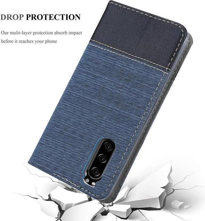 Produktbild Cadorabo Book Jeans Optik Cover (Sony Xperia 1 II)