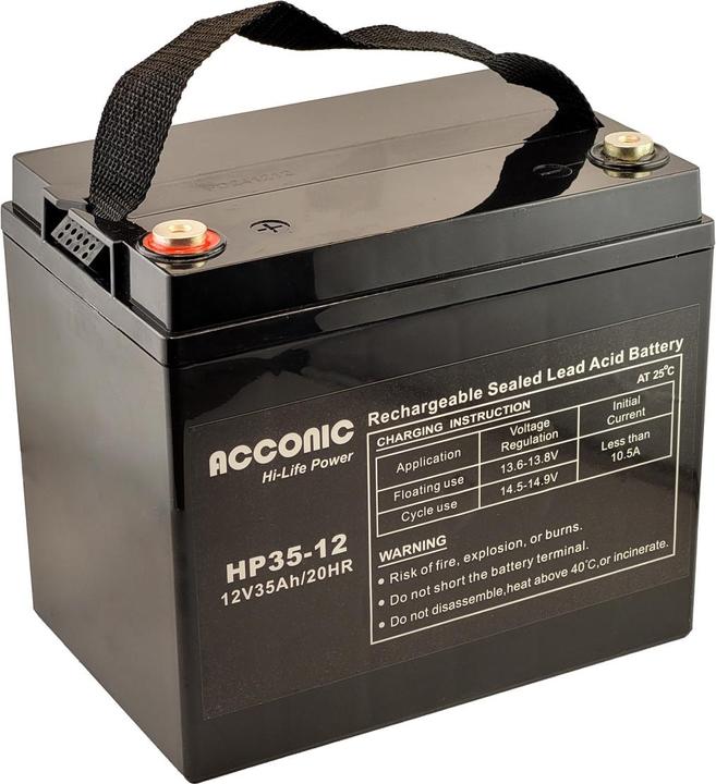 Immagine prodotto Acconic HP35-12 Hi-Life Power AGM 12V 35Ah Bleiakku (12 V, 35 Ah)