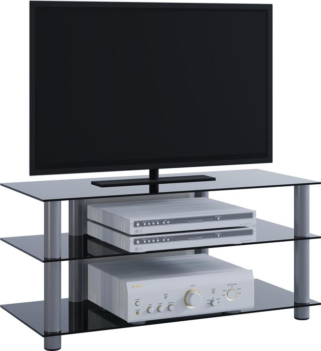Actual product image VCM Netasa black glass (95 x 40 x 45 cm)