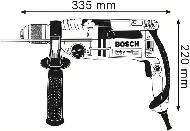 Immagine prodotto Bosch Professional GSB 24-2 Set (Corrente elettrica)
