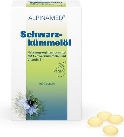 Image du produit Alpinamed Huile de cumin noir (100 pièce(s), Capsules, 112 g)
