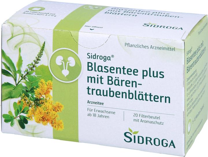 Actual product image Sidroga Bladder tea plus with bearberry leaves, 20 pcs. Filter bag