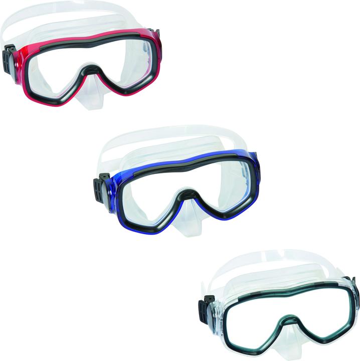 Immagine prodotto Bestway Maschera subacquea XR-20, Bambino, Maschera intera, Apnea, Vetro temperato, Blu, Verde, Rosso, 14