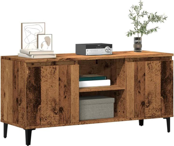 Produktbild VidaXL TV Schrank Lowboard Fernsehschrank Fernsehtisch TV Möbel Altholz-Optik (102 x 35 x 50 cm)