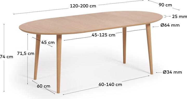 Produktbild Kave Home Oqui (90 x 120 cm)