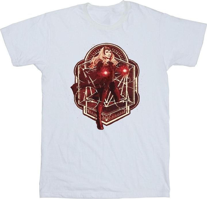 Actual product image Girls Doctor Strange Wanda Vintage Cotton T-Shirt (140, 146)