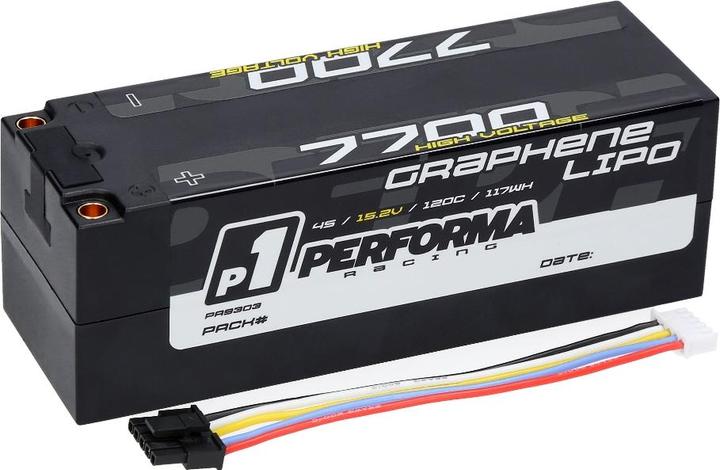 Produktbild Performa Racing Graphene HV Lipo 7700 15.2V 120C (15.20 V, 7700 mAh)