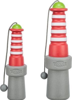 Immagine prodotto Trixie Giocattolo galleggiante Aqua Toy Lighthouse 20 cm, arancione, grigio (Gioco da masticare per cani)