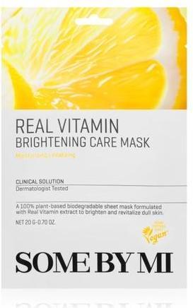 Some By Mi Clinical Solution Vitamin Brightening Care Mask - Blattmaske für Aufhellung und Antioxid