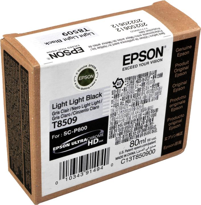 Actual product image Epson T8509 UltraChrome HD Light (LLK)