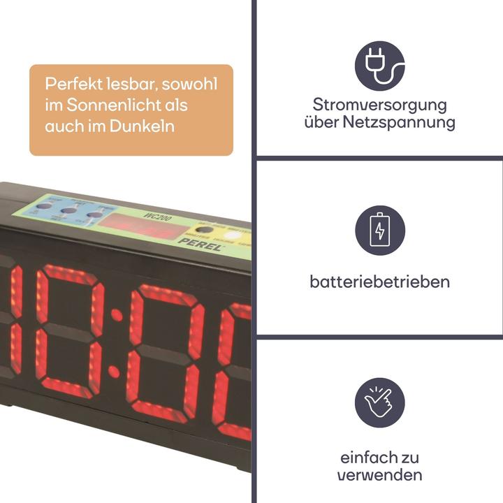 Produktbild Perel Uhr Mit Chronometer