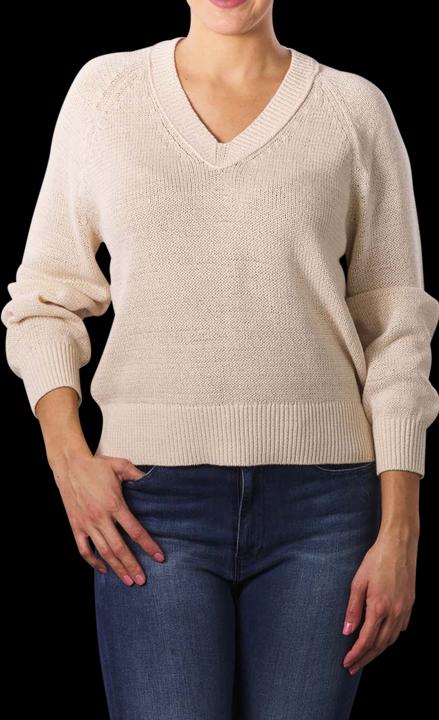 Marc O'Polo Pullover Longsleeve V-Neck natural raw (XS)