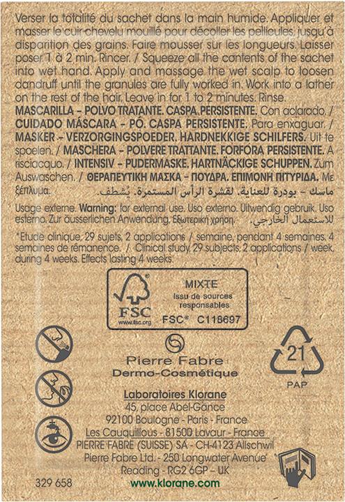Produktbild Klorane Anti-Schuppen Masken-Pulver mit Galanga (24 ml)