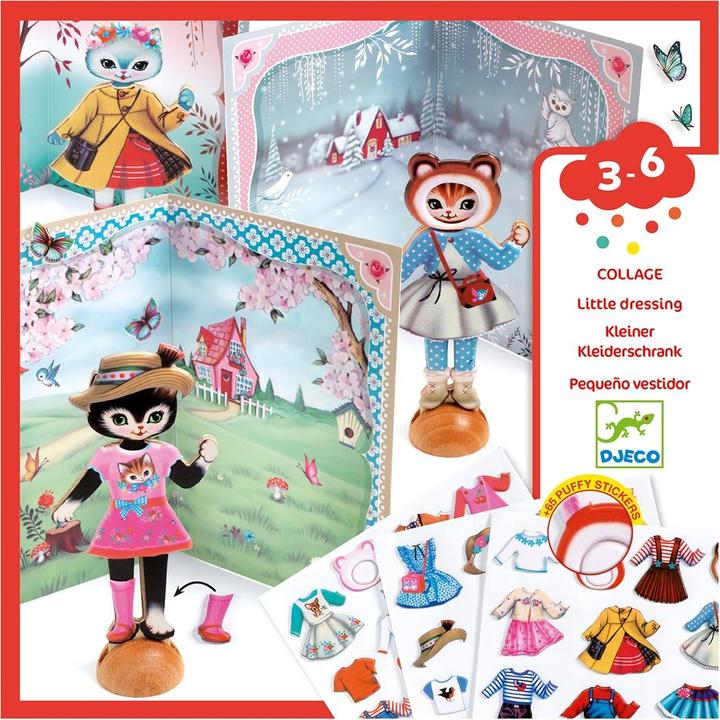 Actual product image Djeco Klebeset Kleiner Kleiderschrank