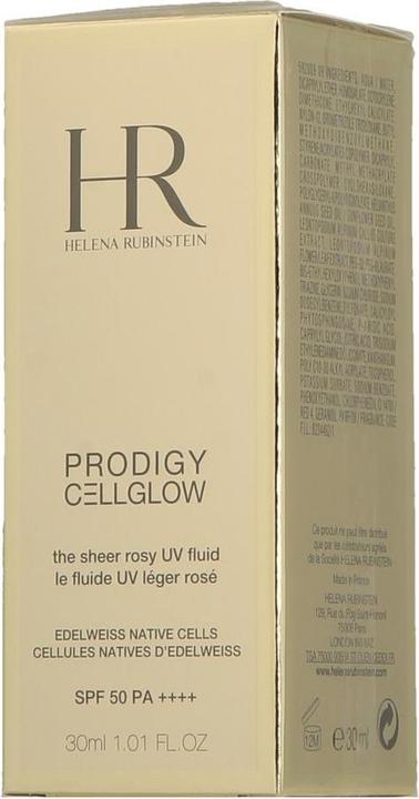 Actual product image Helena Rubinstein Prodigy Cellglow The Sheer Rosy UV Fluid (Sun cream face, SPF 50, 30 ml)